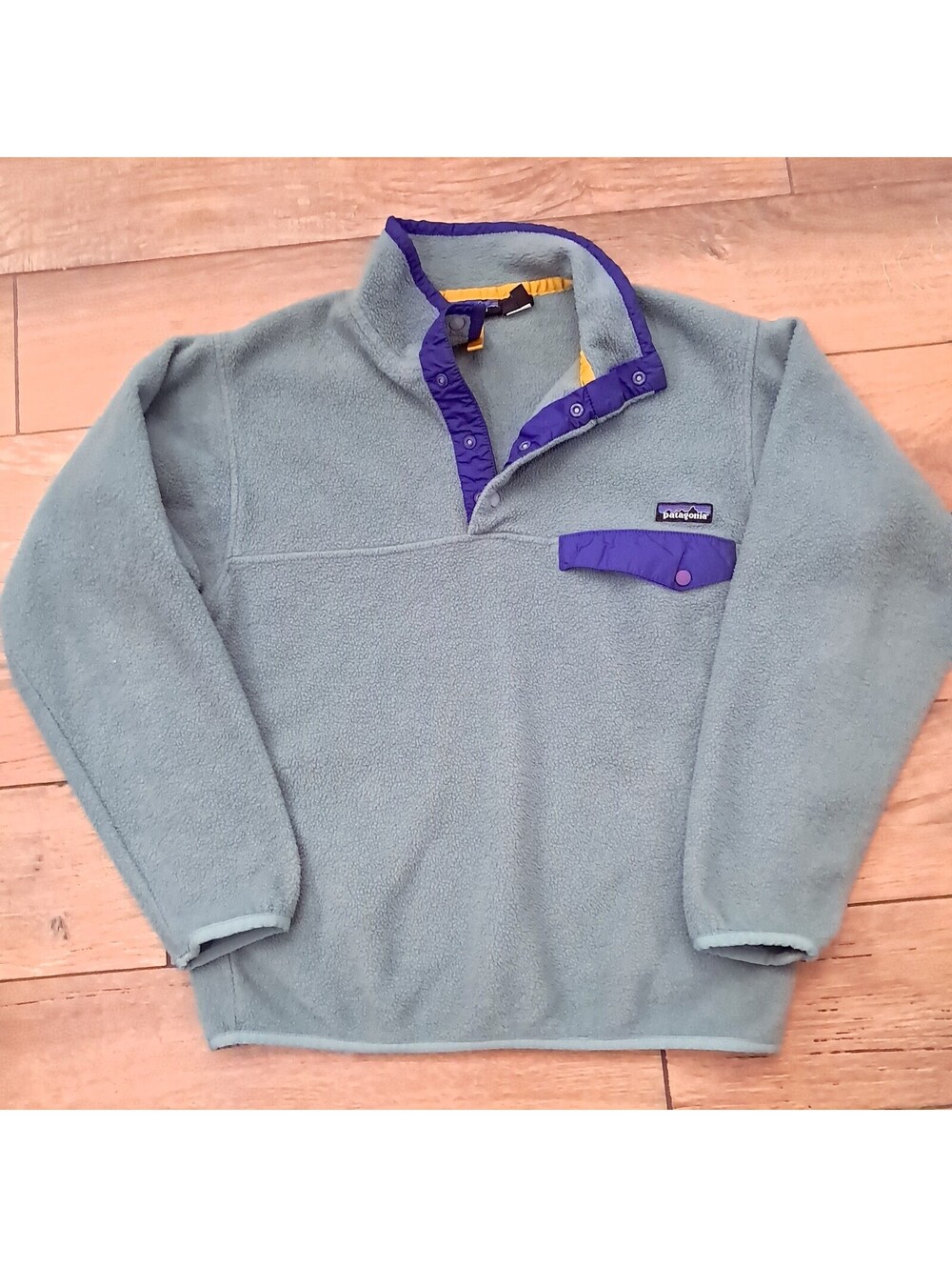 Patagonia Synchilla Fleece Snap-T Pullover Mens SMALL sage green 25450 jacket